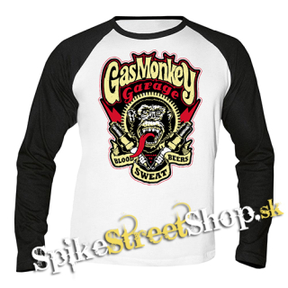 GAS MONKEY GARAGE - Blood Sweat Beers - pánske tričko s dlhými rukávmi