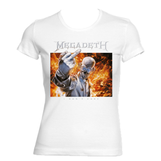 MEGADETH - I Don´t Care - biele dámske tričko