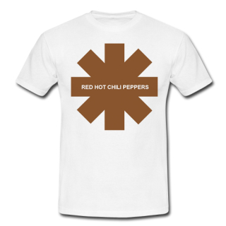 RED HOT CHILI PEPPERS - Lairy Lime Brown - biele pánske tričko