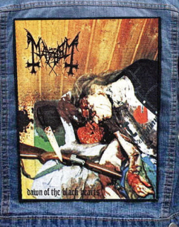 MAYHEM - Dawn Of The Black Hearts - chrbtová nášivka