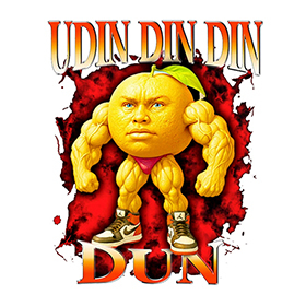 Fotonášivka UDIN DIN DIN DUN - White Poster
