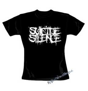SUICIDE SILENCE - White Logo - čierne dámske tričko