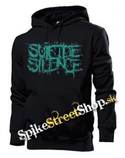 SUICIDE SILENCE - Turquoise Logo - čierna pánska mikina