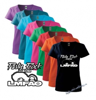 LMFAO - Party Rock - farebné dámske tričko