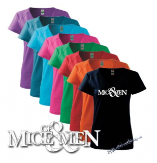 OF MICE & MEN - White Logo - farebné dámske tričko