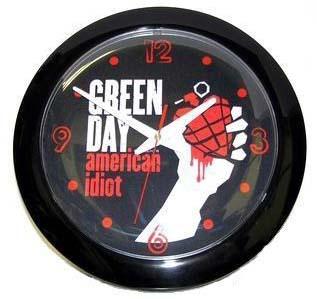 GREEN DAY - American Idiot - srdce - nástenné hodiny