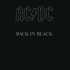 Fotonášivka ACDC - Back In Black Grey Slogan
