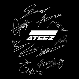 Fotonášivka ATEEZ - Logo & Signature