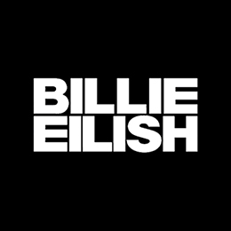 Fotonášivka BILLIE EILISH - Logo Bold na ČIERNE