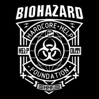 Fotonášivka BIOHAZARD - Hardcore Help Foundation