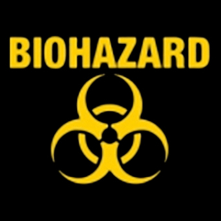 Fotonášivka BIOHAZARD - Yellow Logo Crest