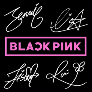 Fotonášivka BLACKPINK - Logo & Signature