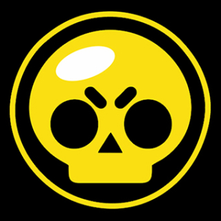 Fotonášivka BRAWL STARS - Yellow Skull