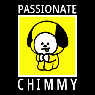 Fotonášivka BT21 - Passionate Chimmy NA ČIERNE