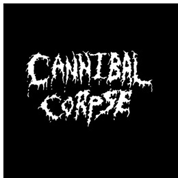 Fotonášivka CANNIBAL CORPSE - Old School Logo White