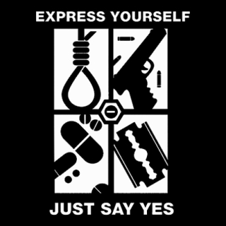 Fotonášivka EXPRESS YOURSELF JUST SAY YES