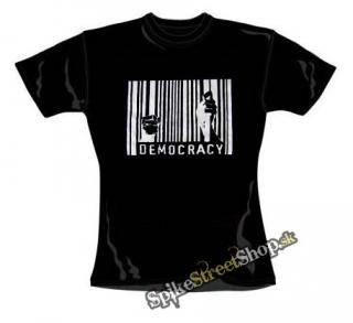 DEMOCRACY - čierne dievčenské tričko
