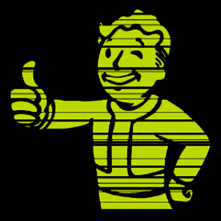 Fotonášivka FALLOUT - Vault Boy Green Vintage