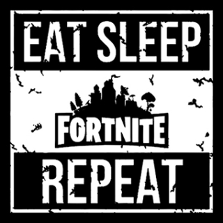 Fotonášivka FORTNITE - Eat, Sleep, Repeat