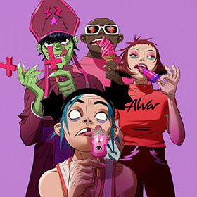 Fotonášivka GORILLAZ - New Gold