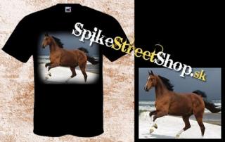 Horses Collection - PLNOKRVNÍK NA PLÁŽI - pánske tričko