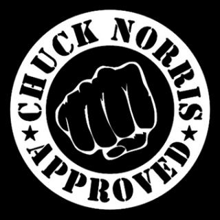 Fotonášivka CHUCK NORRIS - Chuck Norris Approved