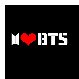 Fotonášivka I LOVE BTS - Logo