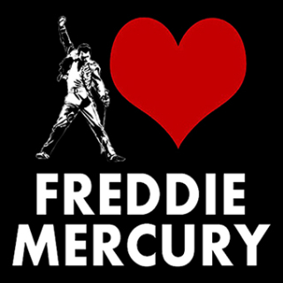 Fotonášivka I LOVE FREDDIE MERCURY
