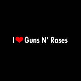 Fotonášivka I LOVE GUNS N ROSES