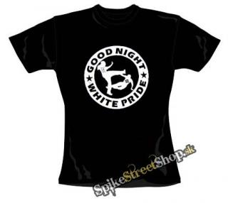 GOOD NIGHT WHITE PRIDE - čierne dievčenské tričko