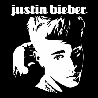 Fotonášivka JUSTIN BIEBER - Logo & Portrait Motive 1