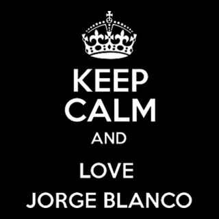 Fotonášivka KEEP CALM AND LOVE JORGE BLANCO