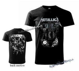 METALLICA - Guitar - čierne pánske tričko