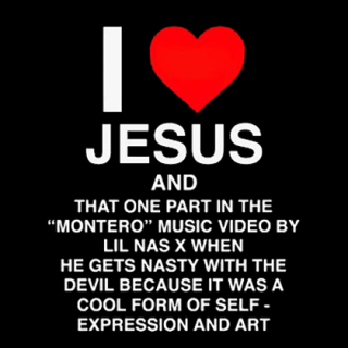 Fotonášivka LIL NAS X - I Love Jesus