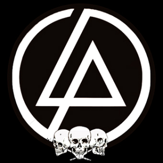 Fotonášivka LINKIN PARK - Brown Logo And Skulls