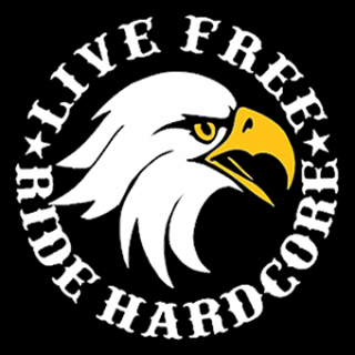 Fotonášivka LIVE FREE RIDE HARDCORE EAGLE