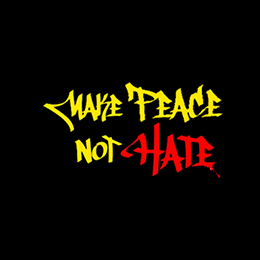 Fotonášivka MAKE PEACE NOT HATE
