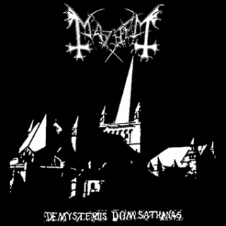 Fotonášivka MAYHEM - De Mysteriis Dom Sathanas White Poster