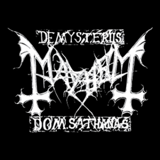 Fotonášivka MAYHEM - Logo De Mysteriis Dom Sathanas