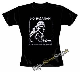NO PASARAN - čierne dievčenské tričko