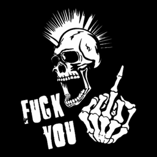 Fotonášivka PUNK SKULL - Fuck You