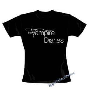 THE VAMPIRE DIARIES - UPÍRSKE DENNÍKY - čierne dámske tričko