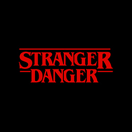 Fotonášivka STRANGER DANGER - Red Logo