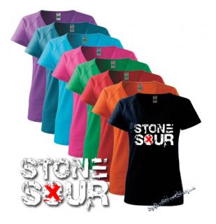 STONE SOUR - Logo - farebné dámske tričko