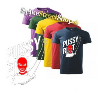 PUSSY RIOT - Logo - farebné pánske tričko