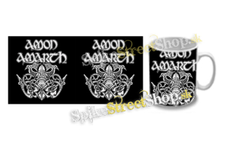 Hrnček AMON AMARTH - Logo Mjolnir NA ČIERNE
