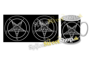 Hrnček BAPHOMET -Pentagram CIERNE