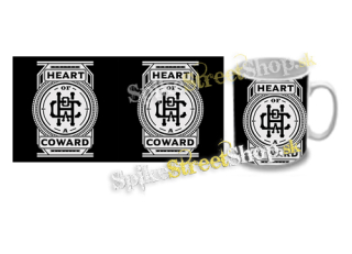 Hrnček HEART OF A COWARD - Logo