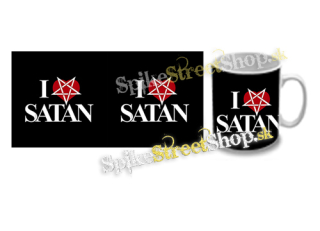 Hrnček I LOVE SATAN - Pentagram Heart