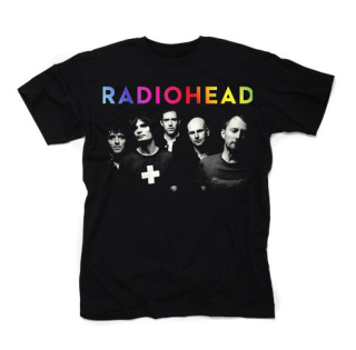 RADIOHEAD - Colour Logo Band- čierne detské tričko